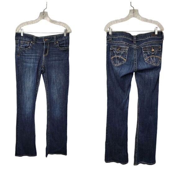 Kut From The Kloth Straight Leg Stretch Blue Denim Jeans Size 8 - Picture 1 of 6